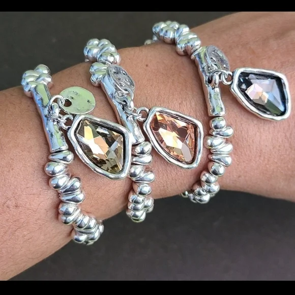 STALAGMITA • Bohemian Bracelet with Swarovski Crystal (Tea)